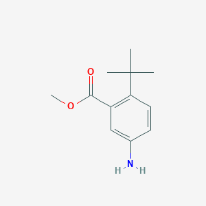 molecular formula C12H17NO2 B6327450 Methyl 5-amino-2-(t-butyl)benzoate CAS No. 873056-34-9