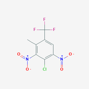 molecular formula C8H4ClF3N2O4 B6327456 5-Chloro-2-(trifluoromethyl)-4,6-dinitrotoluene CAS No. 41180-47-6