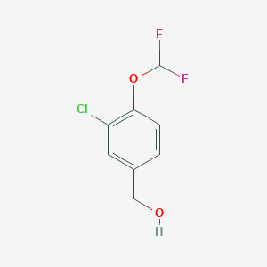 molecular formula C8H7ClF2O2 B6327468 (3-chloro-4-(difluoromethoxy)phenyl)methanol CAS No. 1249809-88-8