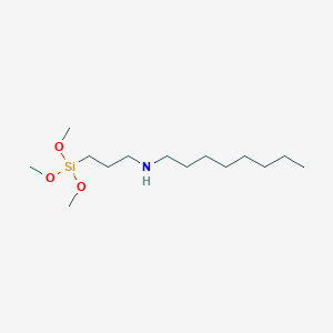 molecular formula C14H33NO3Si B6327476 N-[3-(Trimethoxysilyl)propyl]octan-1-amine CAS No. 89130-62-1
