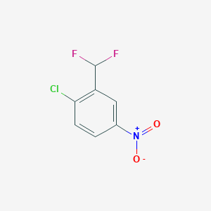 molecular formula C7H4ClF2NO2 B6327527 1-Chloro-2-(difluoromethyl)-4-nitrobenzene CAS No. 627527-11-1