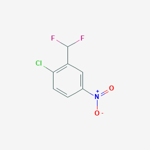 molecular formula C7H4ClF2NO2 B6327527 2- (Difluoromethyl)-4-nitro-chlorobenzene, 96% CAS No. 627527-11-1