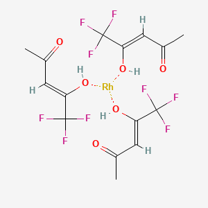 molecular formula C15H15F9O6Rh B6327543 Rhodium, tris(1,1,1-trifluoro-2,4-pentanedionato)- CAS No. 67145-51-1