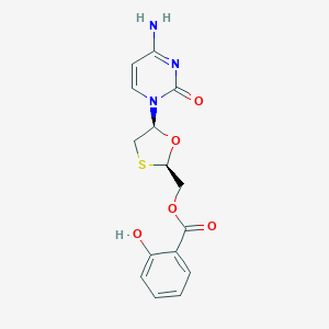 ((2R,5S)-5-(4-Amino-2-oxopyrimidin-1(2H)-yl)-1,3-oxathiolan-2-yl)methyl 2-hydroxybenzoate