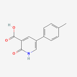 molecular formula C13H11NO3 B6327600 2-Hydroxy-5-(4-methylphenyl)nicotinic acid CAS No. 1261935-09-4