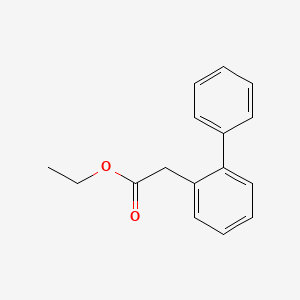 molecular formula C16H16O2 B6327770 Biphenyl-2-ylacetic acid ethyl ester CAS No. 854624-08-1