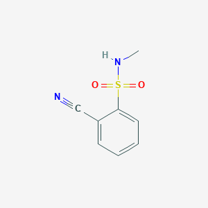 molecular formula C8H8N2O2S B6327799 2-Cyano-N-methylbenzene-1-sulfonamide CAS No. 69360-25-4