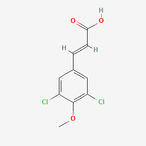 molecular formula C10H8Cl2O3 B6327994 (E)-3-(3,5-Dichloro-4-methoxyphenyl)acrylic acid CAS No. 24076-35-5
