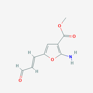 methyl 2-amino-5-[(E)-3-oxoprop-1-enyl]furan-3-carboxylate