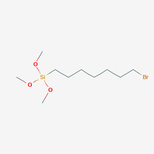molecular formula C10H23BrO3Si B6328005 7-Bromoheptyl(trimethoxy)silane CAS No. 1193317-40-6