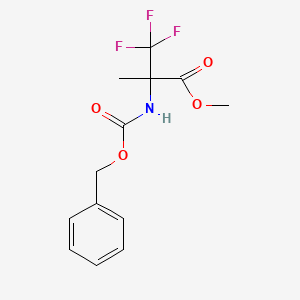 molecular formula C13H14F3NO4 B6328176 Methyl 2--3,3,3-trifluoro-2-methylpropanoate CAS No. 152604-20-1