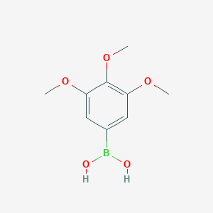 molecular formula C9H13BO5 B063282 3,4,5-Trimethoxyphenylboronic acid CAS No. 182163-96-8