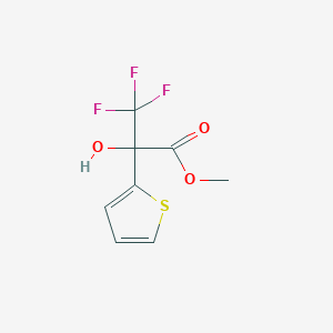 molecular formula C8H7F3O3S B6328216 Methyl 3,3,3-trifluoro-2-hydroxy-2-thien-2-ylpropanoate CAS No. 126956-20-5