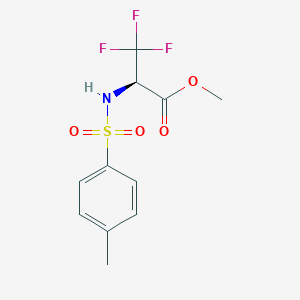 molecular formula C11H12F3NO4S B6328229 Methyl 3,3,3-trifluoro-N-(tosyl)alaninate CAS No. 1262416-11-4
