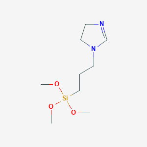 molecular formula C9H20N2O3Si B6328374 4,5-Dihydro-1-[3-(trimethoxysilyl)propyl]-1h-imidazole CAS No. 1646-59-9