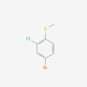 molecular formula C7H6BrClS B6328379 1-Bromo-3-chloro-4-(methylthio)benzene CAS No. 101084-82-6