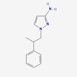 molecular formula C12H15N3 B6328412 1-(2-Phenylpropyl)-1H-pyrazol-3-amine CAS No. 1240579-57-0