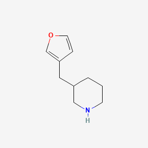 molecular formula C10H15NO B6328417 3-(3-Furylmethyl)piperidine CAS No. 1337706-46-3