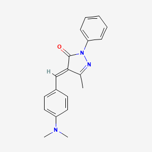 4-((4-(Dimethylamino)phenyl)methylene)-3-methyl-1-phenyl-2-pyrazolin-5-one