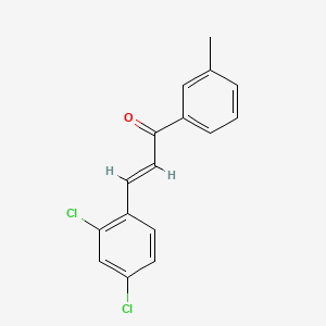 3-(2,4-Dichlorophenyl)-1-(3-methylphenyl)prop-2-en-1-one