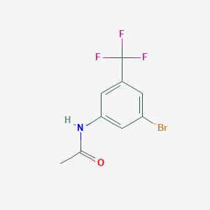 molecular formula C9H7BrF3NO B6328673 N-[3-bromo-5-(trifluoromethyl)phenyl]acetamide CAS No. 453560-57-1