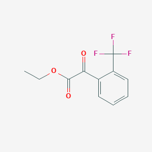 molecular formula C11H9F3O3 B6328781 ethyl 2-oxo-2-(2-(trifluoromethyl)phenyl)acetate CAS No. 1191903-94-2