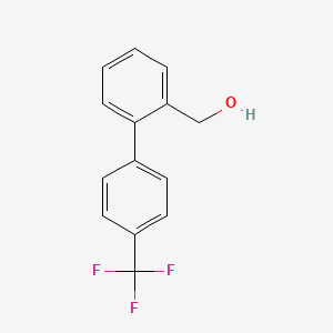 molecular formula C14H11F3O B6328837 (4'-Trifluoromethyl-biphenyl-2-yl)-methanol CAS No. 773871-77-5