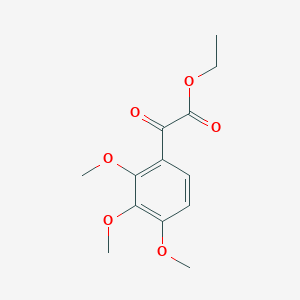 molecular formula C13H16O6 B6328968 Ethyl 2-oxo-2-(2,3,4-trimethoxyphenyl)acetate CAS No. 107416-80-8