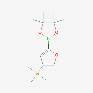 B6329081 4-(Trimethylsilyl)furan-2-boronic acid pinacol ester CAS No. 1111096-50-4