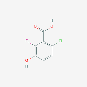 molecular formula C7H4ClFO3 B6329293 6-Chloro-2-fluoro-3-hydroxybenzoic acid CAS No. 91659-28-8