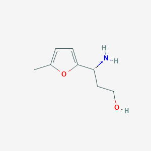 B6329315 (3R)-3-Amino-3-(5-methyl(2-furyl))propan-1-ol CAS No. 1213482-83-7