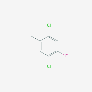 molecular formula C7H5Cl2F B6329346 1,4-Dichloro-2-fluoro-5-methylbenzene CAS No. 1365969-73-8