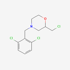 molecular formula C12H14Cl3NO B6329362 2-(Chloromethyl)-4-(2,6-dichlorobenzyl)morpholine CAS No. 1197238-24-6