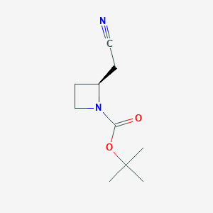 t-Butyl (S)-2-(cyanomethyl)azetidine-1-carboxylate