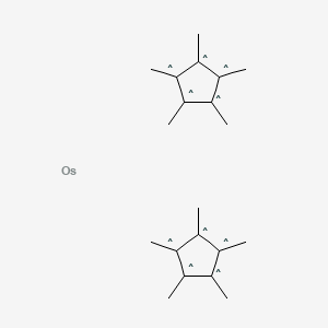 molecular formula C20H30Os B6329713 osmium(2+);bis(1,2,3,5,5-pentamethylcyclopenta-1,3-diene) CAS No. 100603-32-5