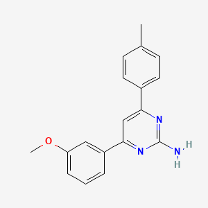 4-(3-Methoxyphenyl)-6-(4-methylphenyl)pyrimidin-2-amine