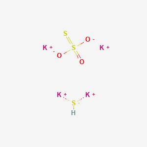 molecular formula HK4O3S3+ B6329772 Potash, sulfurated CAS No. 39365-88-3