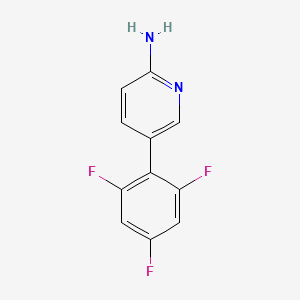 molecular formula C11H7F3N2 B6329838 5-(2,4,6-Trifluorophenyl)pyridin-2-amine CAS No. 1249522-49-3