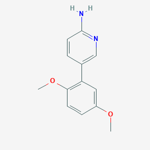 molecular formula C13H14N2O2 B6329858 5-(2,5-Dimethoxyphenyl)pyridin-2-amine CAS No. 1258623-70-9