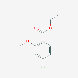 molecular formula C10H11ClO3 B6330071 Ethyl 4-chloro-2-methoxybenzoate CAS No. 220389-33-3