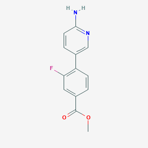 molecular formula C13H11FN2O2 B6330098 Methyl 4-(6-aminopyridin-3-yl)-3-fluorobenzoate CAS No. 1314987-75-1