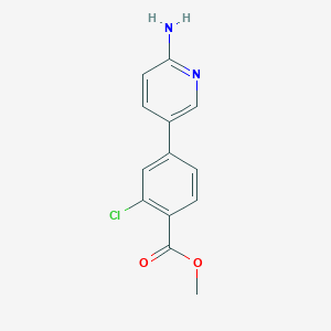 molecular formula C13H11ClN2O2 B6330110 Methyl 4-(6-aminopyridin-3-yl)-2-chlorobenzoate CAS No. 1314986-19-0