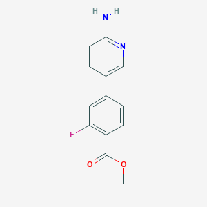 molecular formula C13H11FN2O2 B6330118 Methyl 4-(6-aminopyridin-3-yl)-2-fluorobenzoate CAS No. 1110657-11-8