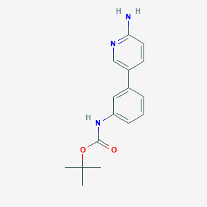molecular formula C16H19N3O2 B6330171 tert-Butyl N-[3-(6-aminopyridin-3-yl)phenyl]carbamate CAS No. 1314987-68-2