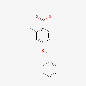 molecular formula C16H16O3 B6330624 Methyl 4-(benzyloxy)-2-methylbenzoate CAS No. 175153-40-9