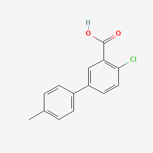 molecular formula C14H11ClO2 B6330722 2-Chloro-5-(4-methylphenyl)benzoic acid CAS No. 1179168-49-0