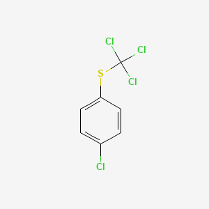 molecular formula C7H4Cl4S B6330746 1-Chloro-4-[(trichloromethyl)sulfanyl]benzene CAS No. 706-29-6