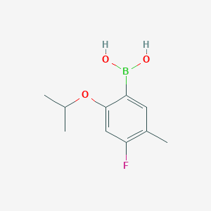 molecular formula C10H14BFO3 B6330752 4-Fluoro-2-isopropoxy-5-methylphenylboronic acid CAS No. 2096336-36-4