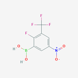 2-Fluoro-5-nitro-3-(trifluoromethyl)phenylboronic acid;  96%