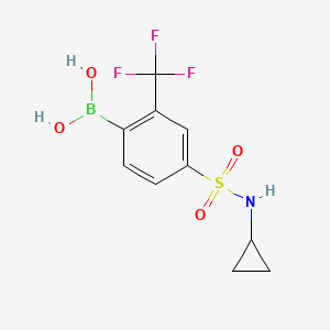 4-(Cyclopropylsulfamoyl)-2-(trifluoromethyl)phenylboronic acid;  95%